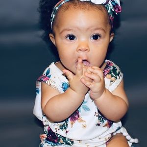 Floral Romper 2pc with Headband